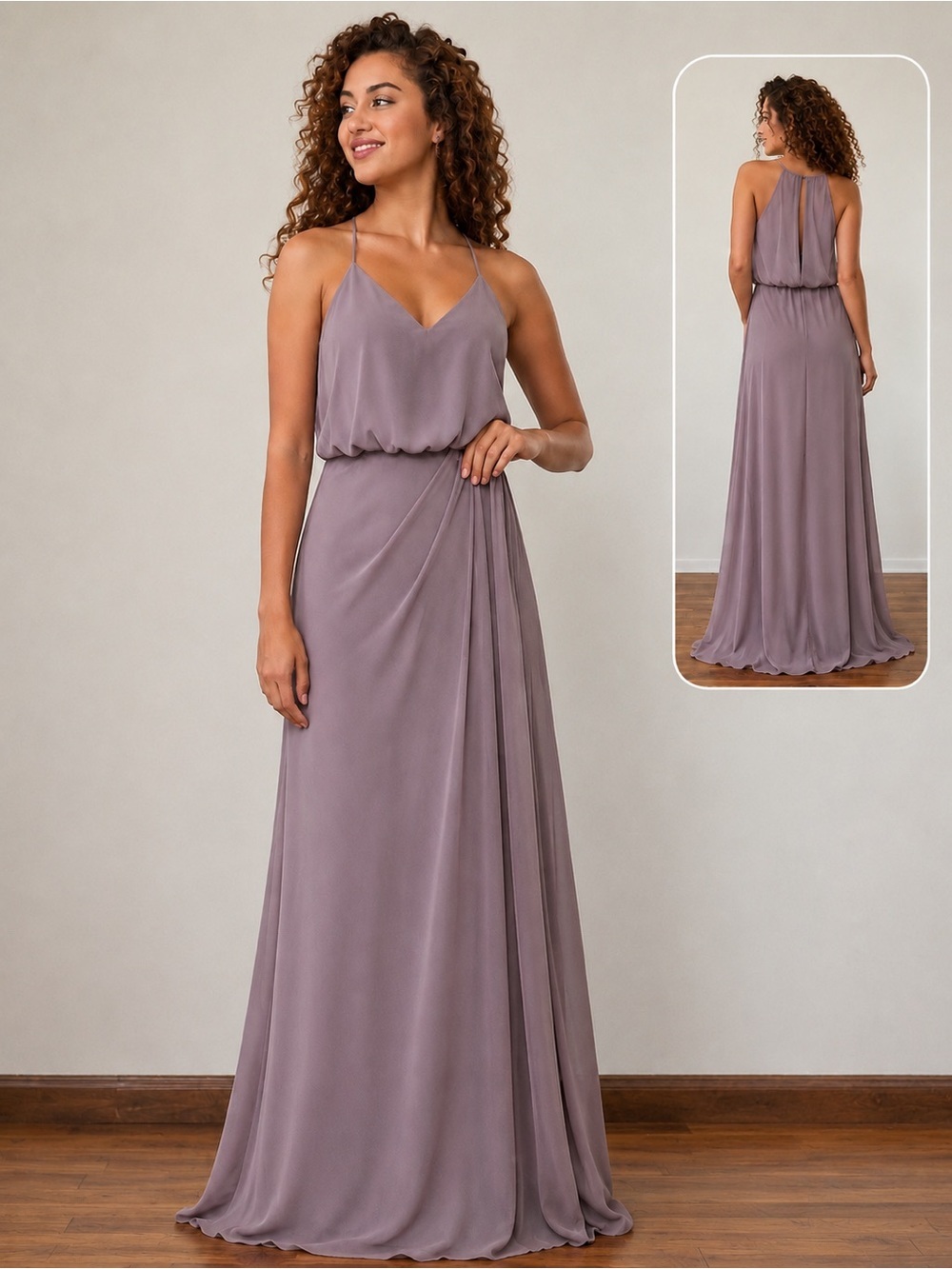 Azazie Patricia dusk bridesmaid dress A18